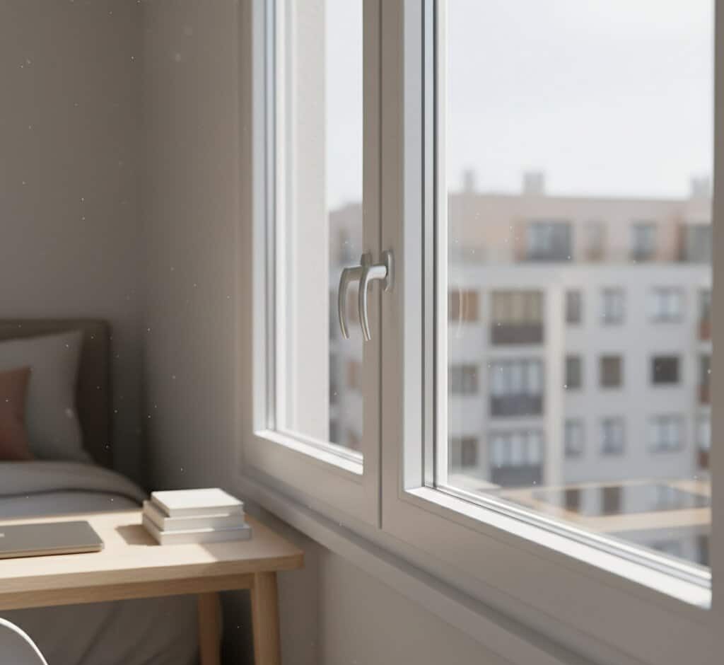 Ventanas con gran entrada de luz natural y alto aislamiento en un espacio interior