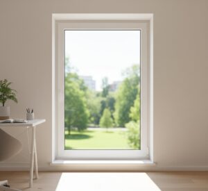 Ventana con mucha luz natural y aislamiento.