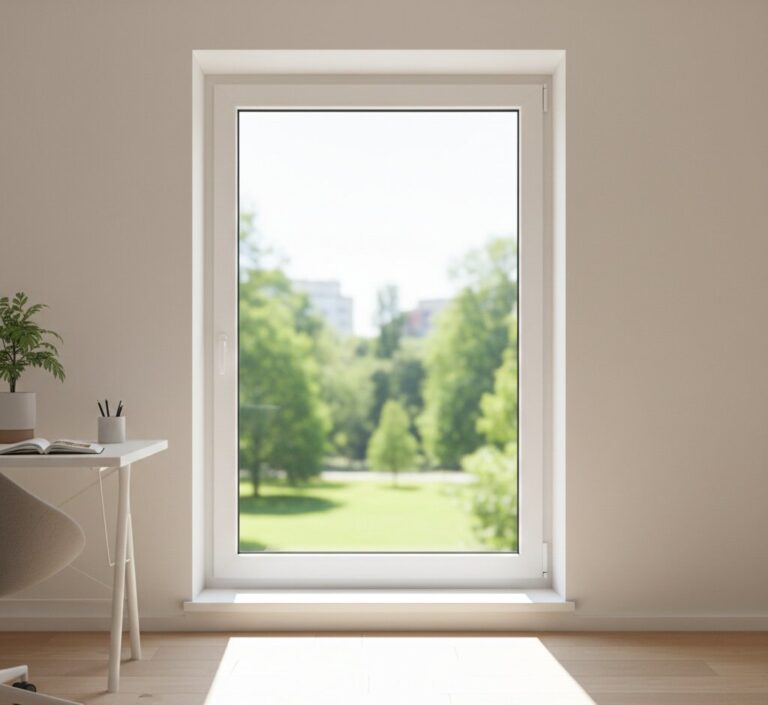 Ventana con mucha luz natural y aislamiento.